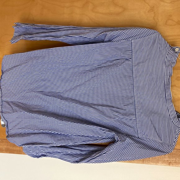 Pinstriped cotton J.Crew top with shoulder buttons - Picture 4 of 4